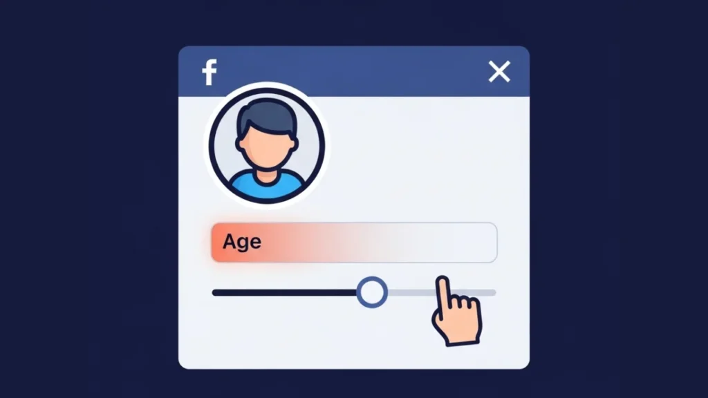 Illustration of Age Change on FB - How to Change Age on Facebook