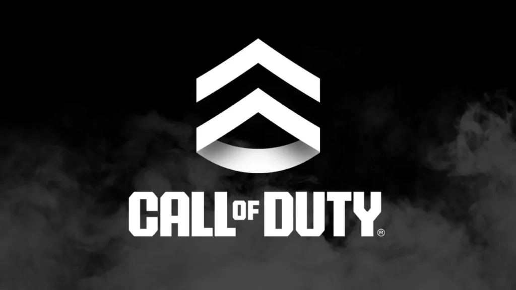Call Of Duty Logo Against A Smoky Black Background