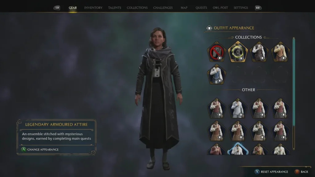 In-Game Outfit Customization Menu - How to Change Clothes in Hogwarts Legacy?