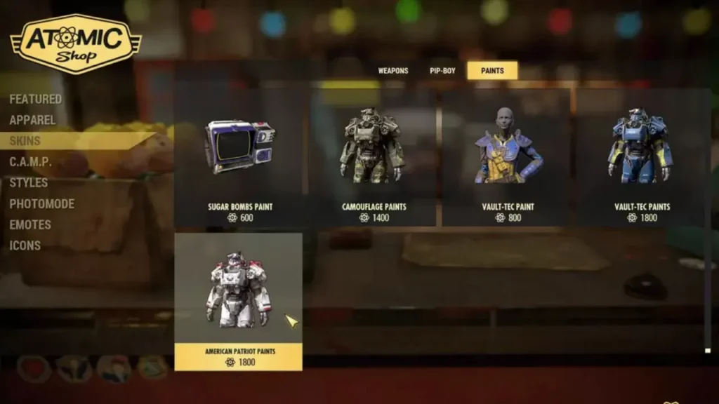 Atomic Shop in Fallout 76 - How to Change Appearance in Fallout 76?
