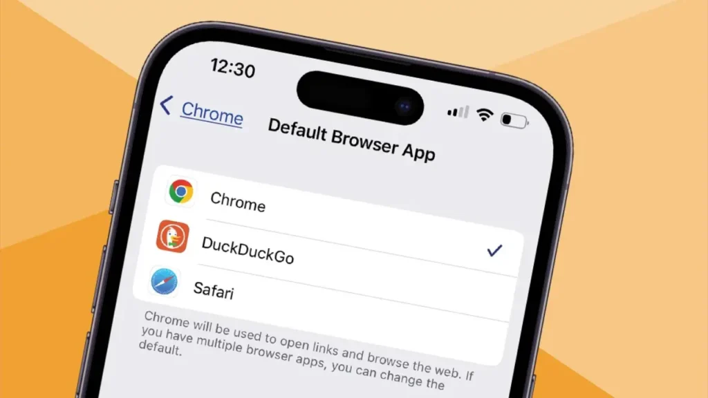Default Browser App Screen of iPhone - How to Change Default Browser?