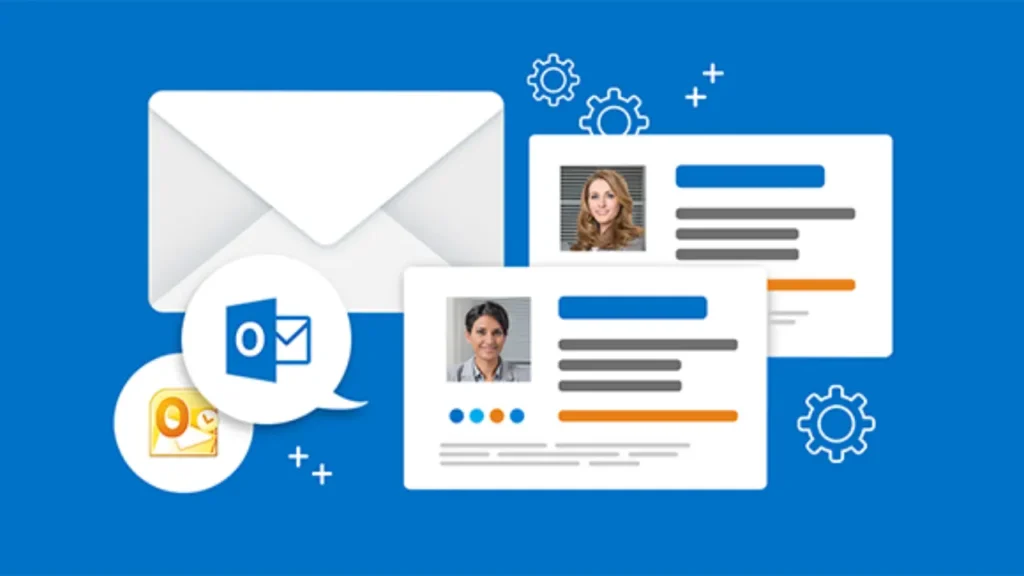 Outlook Icons and Signature Cards Illustration - How to Change Signature in Outlook?