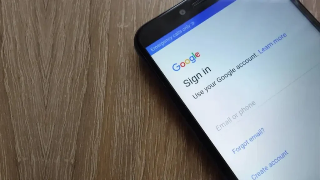 Phone Displaying Google Sign In Page - How to Change Default Google Account?