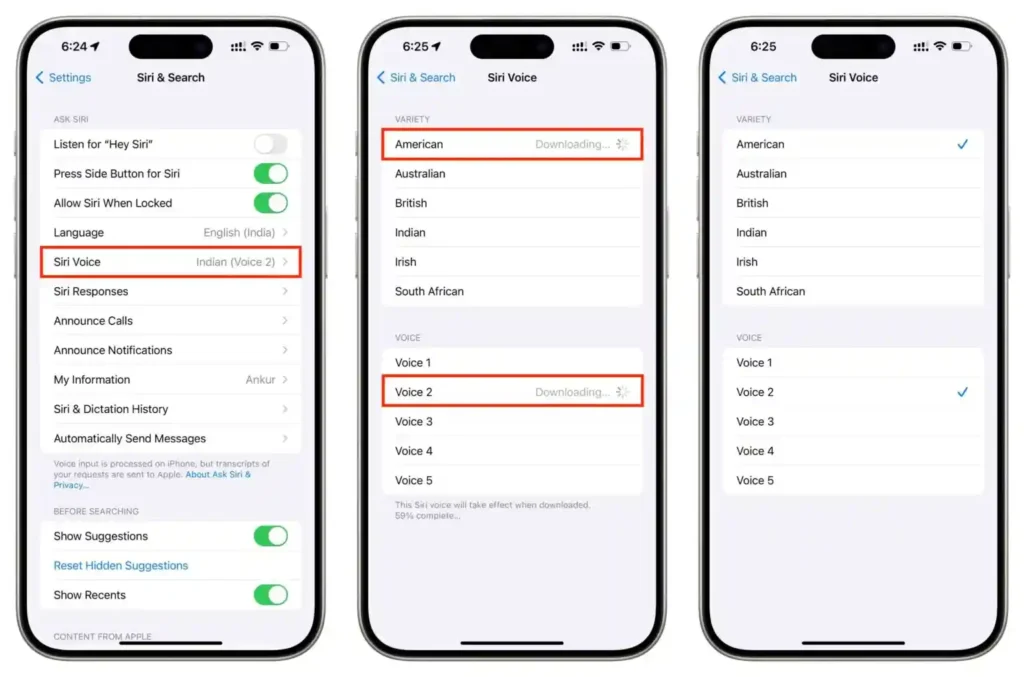 How to Change Siri Voice
