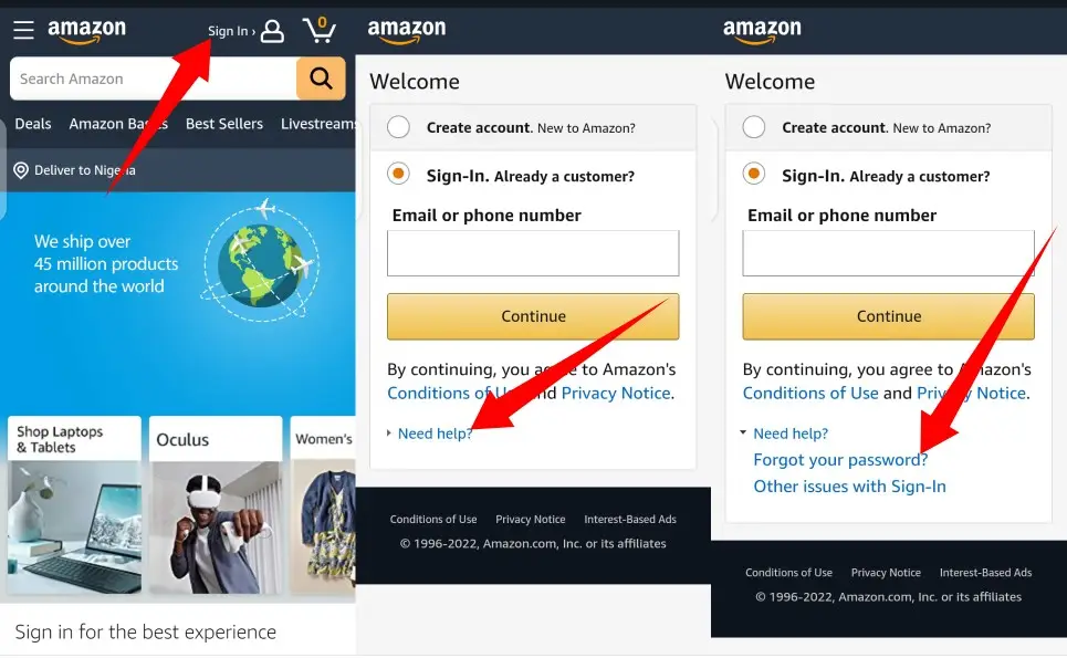 How to Change Amazon Password