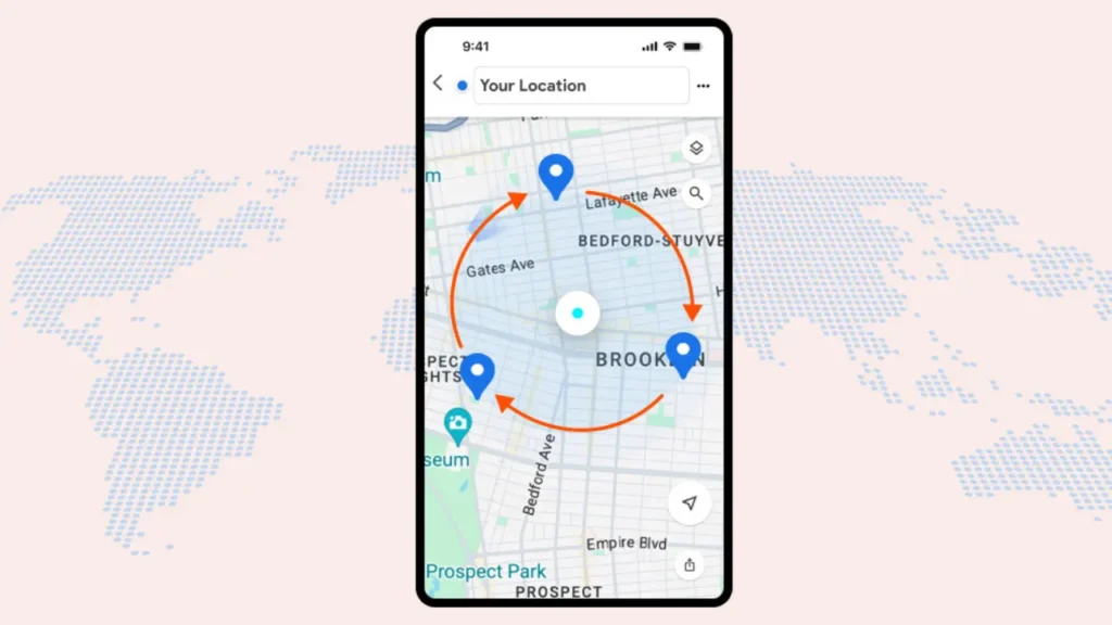 iPhone with Map Over World Map Image - How to Change Location on iPhone?